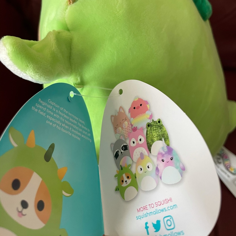 NWT Squishmallow 8” Reginald The Corgi Dragon - Picture 5 of 10